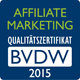 BVDW Affiliate Marketing Qualit&auml;tszertifikat 2015